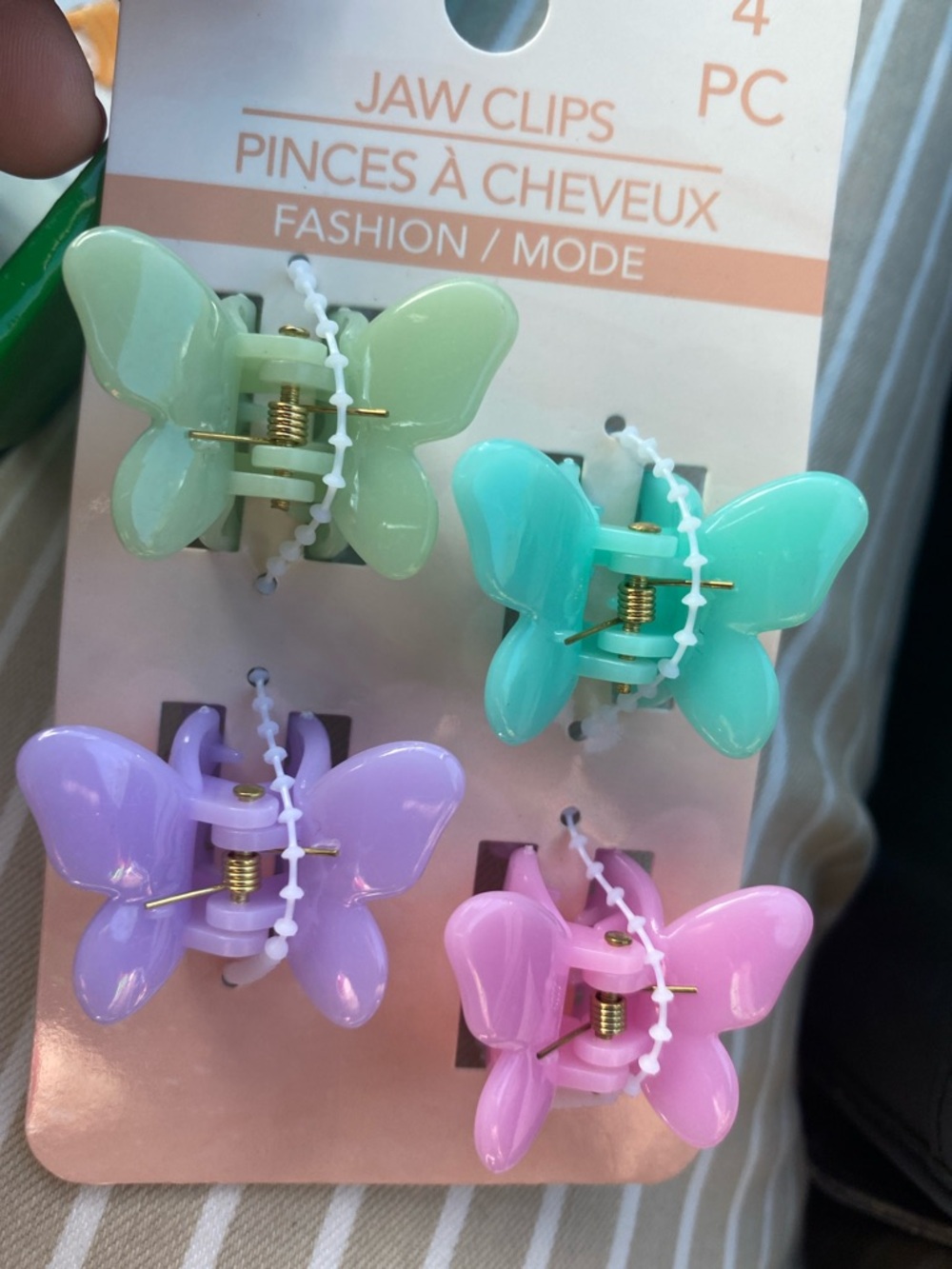Butterfly Jaw Clips Set of 8